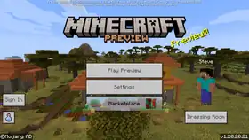 Bedrock 1.20.20.21.png: Infobox image for Preview 1.20.20.21 the version in Minecraft
