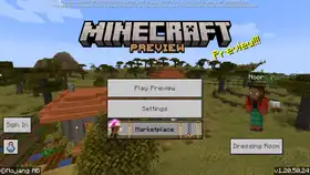 Bedrock 1.20.50.24.png: Infobox image for Preview 1.20.50.24 the version in Minecraft