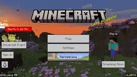 Bedrock 1.20.51 (Universal Event Button).png: Infobox image for v1.20.51 the version in Minecraft