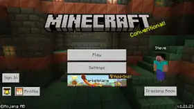 Bedrock 1.21.23.png: Infobox image for v1.21.23 the version in Minecraft