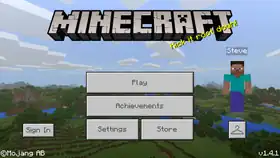 Bedrock 1.4.1.png: Infobox image for v1.4.1 the version in Minecraft