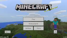 Bedrock 1.4.2.png: Infobox image for v1.4.2 the version in Minecraft