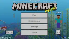 Bedrock 1.5.0.10.png: Infobox image for beta 1.5.0.10 the version in Minecraft