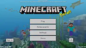 Bedrock 1.6.0.30.png: Infobox image for beta 1.6.0.30 the version in Minecraft