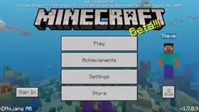 Bedrock 1.7.0.3.png: Infobox image for beta 1.7.0.3 the version in Minecraft