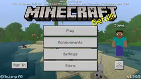 Bedrock 1.9.0.5.png: Infobox image for beta 1.9.0.5 the version in Minecraft