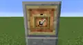 A glow item frame inside a glow item frame.