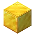 A Block of Gold as it appeared in Minecraft Earth.