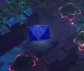 The blue jewel that appears in Overgrown Temple Combat Floor within The Tower.