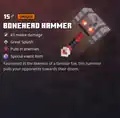Bonehead hammer within the inventory.