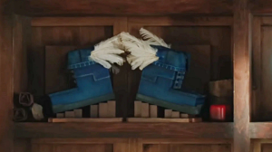 Boots of Swiftness in A Minecraft Movie.