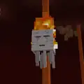 Prior to 1.6, ghasts would catch fire when flying through lava.