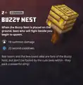 A buzzy nest within the inventory.