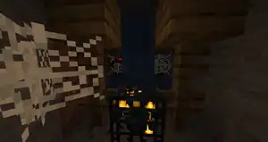 Another cave spider farm generated in a mineshaft.