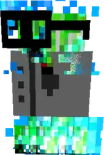 Charged Nerd Creeper.png: Infobox image for Nerd Creeper the entity in Minecraft