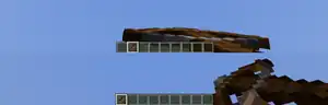 Charging a crossbow (Top: Java, Bottom: Bedrock)
