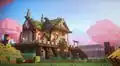 Manor built of spruce and cherry planks, as depicted in the Trails & Tales trailer.[3]