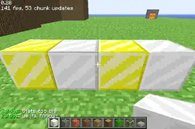 Block of iron in Java Edition Classic 0.28.