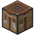 A crafting table as it appears in A Minecraft Movie DLC