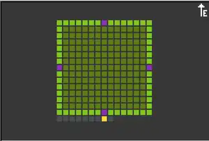 15 by 15 with 1 door on each side