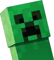 Artwork of a creeper's face.