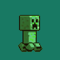 Animated creeper artwork.