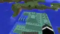 An ocean monument in a customized world after 1.8.2.