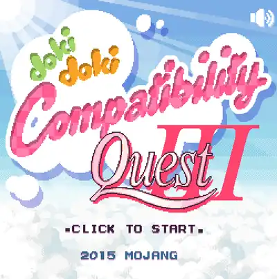 DDCQ_Title_Screen.png: Infobox image for Doki Doki Compatibility Quest: 3 the program in Minecraft