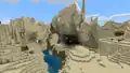Desert hills in Bedrock Edition.