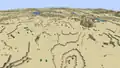 A desert single biome world before 1.18.