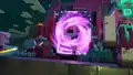 The Devourer coming through the nether portal.