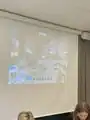 Mind the Mine being played on a projector.