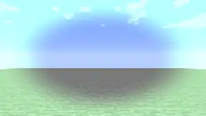Distortion overlay.png: Infobox image for Nausea sickness overlay the screen effect in Minecraft