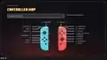 Default Nintendo Switch controller diagram