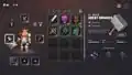 Inventory screenshot from the Minecraft Dungeons Gameplay Reveal Trailer.