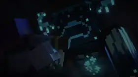 The Warden inspecting Efe and a chicken.