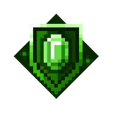 Emerald Shield.png: Infobox image for Emerald Shield the dungeons enchantment in Minecraft