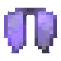 Invicon Elytra.gif: Inventory sprite for Elytra in Minecraft as shown in-game linking to Elytra with description: Elytra Unbreaking III Mending