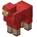 Enchanted Red Sheep.png: Infobox image for Enchanted Sheep the dungeons entity in Minecraft