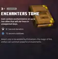 The enchanter's tome within the inventory.