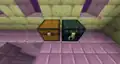 An ender chest and regular chest in an End city.