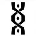 Evolution's Mod Rune, located on the center of the torso.[1]