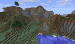 An extreme hills biome before The Update that Changed the World.