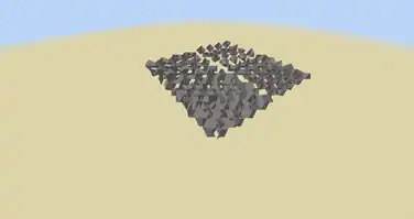 Shape of gravel distorting at high distances
