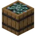 How a fish barrel would look if the unused texture, appearing to be filled with cod, was on its top.