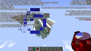 200 Blocks from the 32-bit integer limit where world rendering glitches out. At 2,147,483,520, the game crashes.