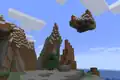 Floating blocks that were naturally generated in Java Edition 1.17.