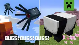 Flying squid and headless panda.jpeg: Infobox image for Why Is That Squid Flying? the video in Minecraft