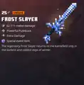 The frost slayer within the inventory.