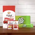 Several generic Yoplait products.